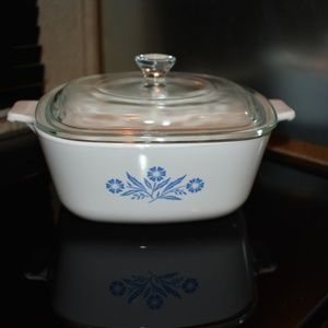 Corning Ware Blue Cornflower Casserole dish & lid